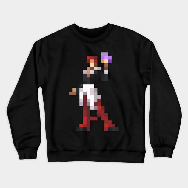 Iori low-res pixelart Crewneck Sweatshirt by JinnPixel